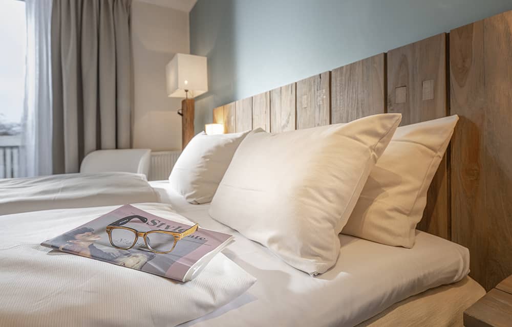 Coco-Mat bed in a Little Two + View room.