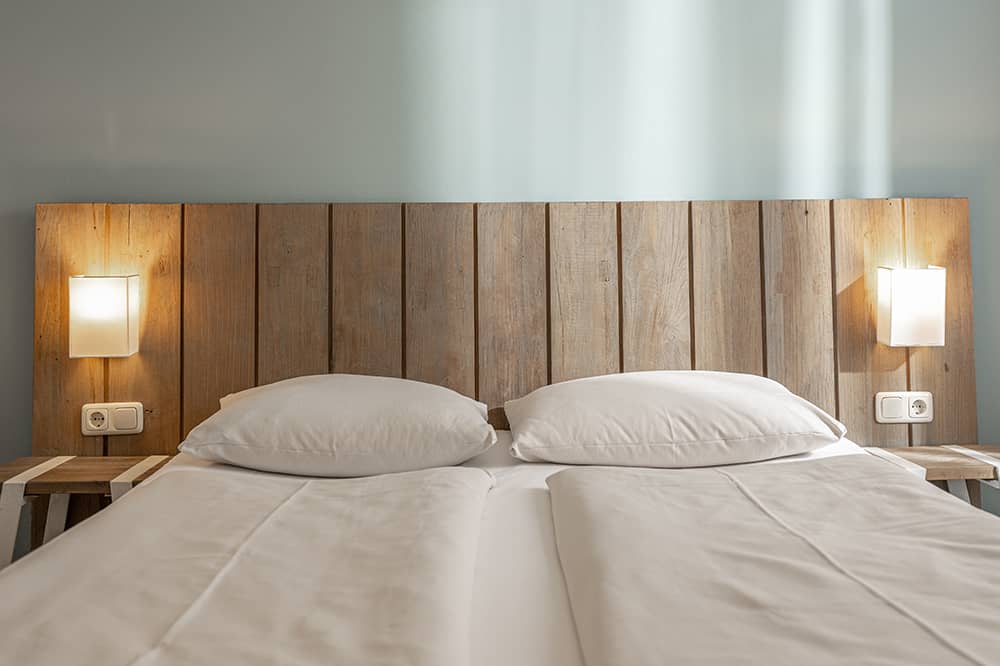 Coco-Mat bed in a Little Two room.