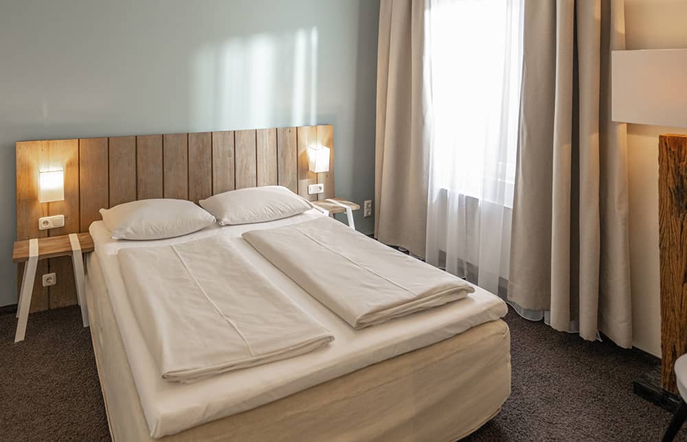 Coco-Mat bed in a Little Two room.